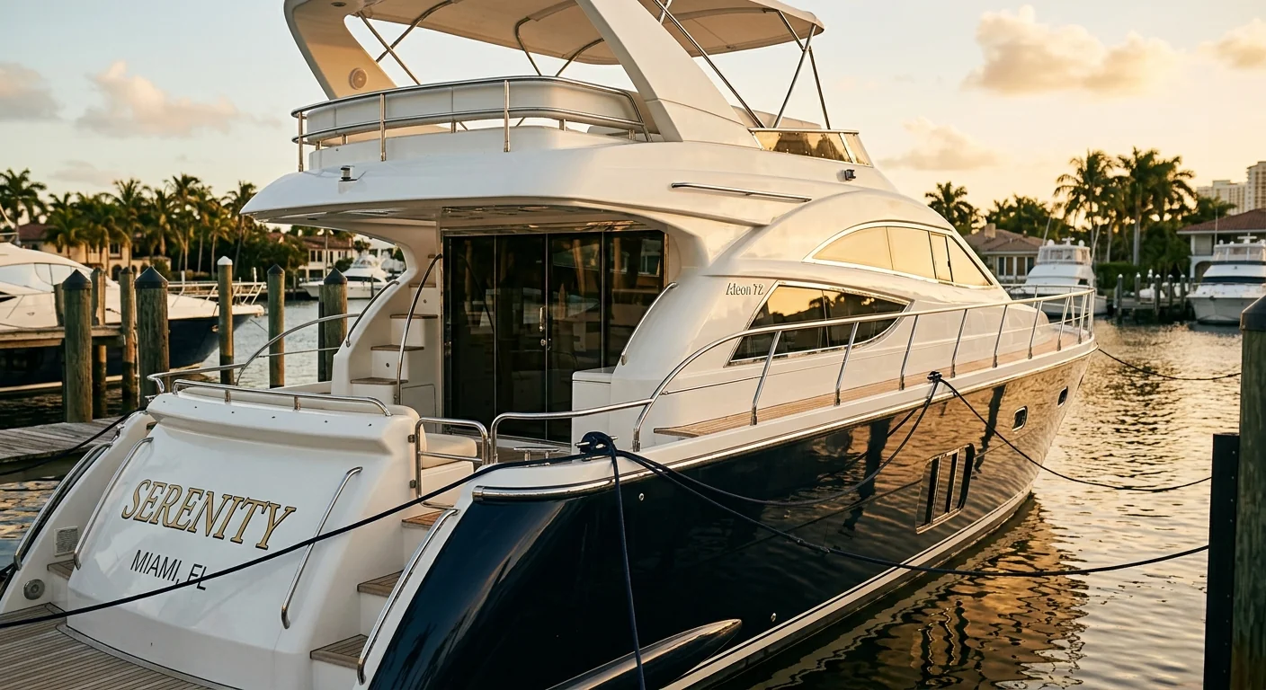 Boat detailing services in South Florida marinas