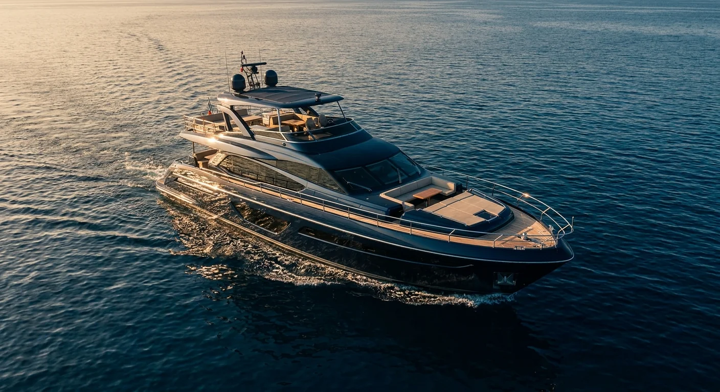 Boat detailing in South Florida, professionally detailed boat on the water